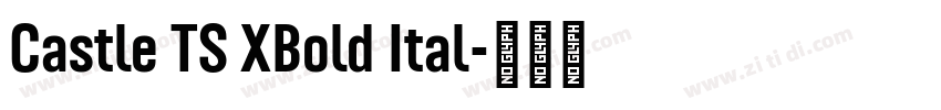 Castle TS XBold Ital字体转换